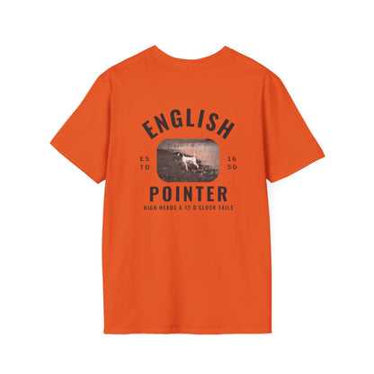 Vintage English Pointer T-Shirt — High Heads, 12 O'Clock Tails