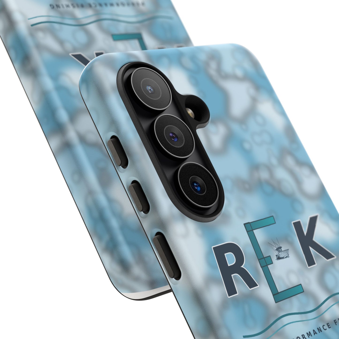 REK Blue Marble Camo Phone Case – Tough Protective iPhone & Samsung Cover