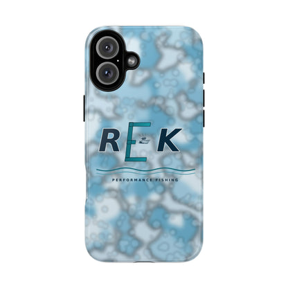 REK Blue Marble Camo Phone Case – Tough Protective iPhone & Samsung Cover