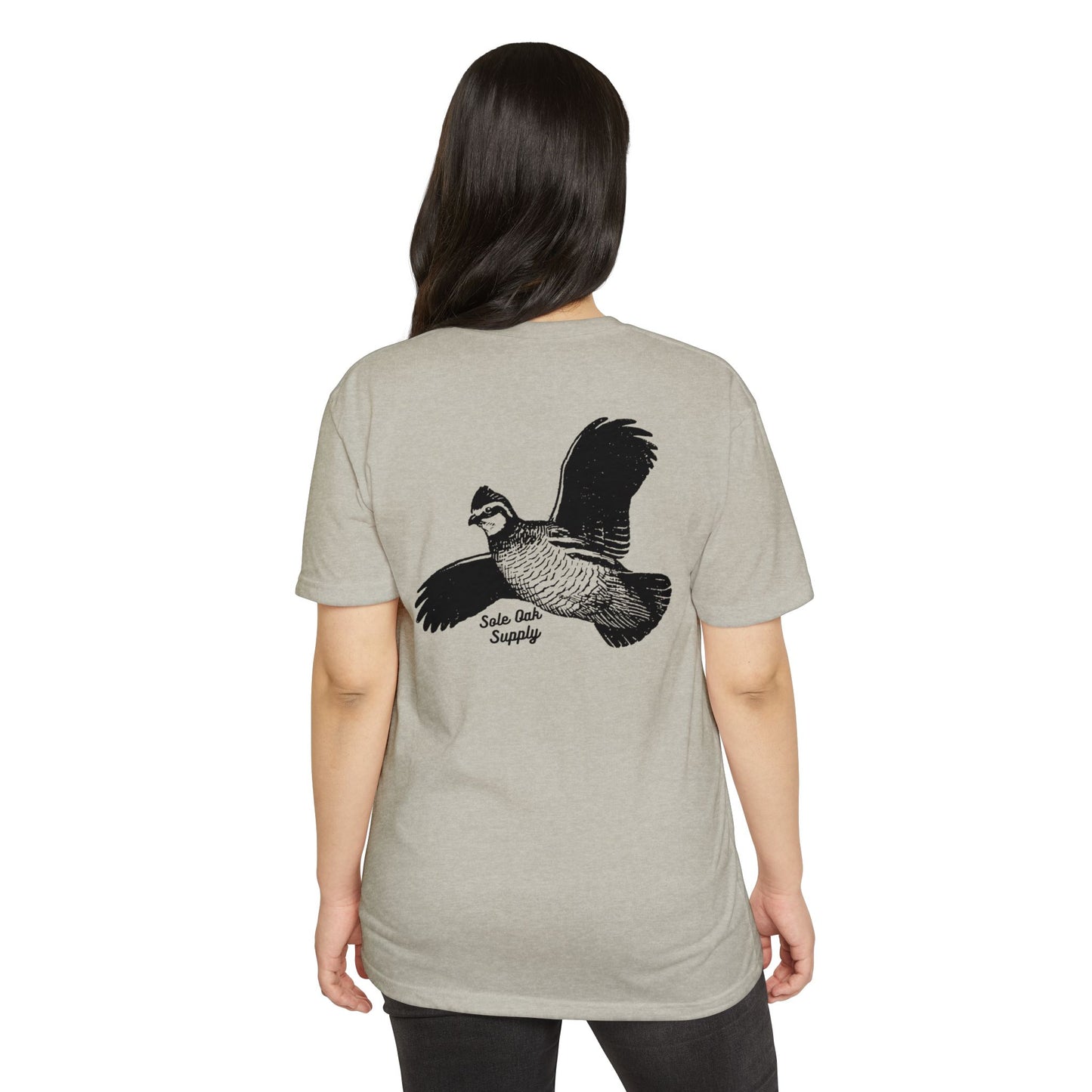 Quail Flying Cotton Poly Blend T shirt 12 Colors