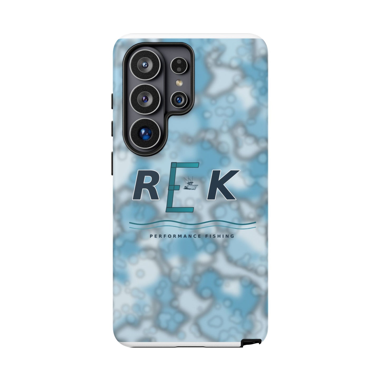 REK Blue Marble Camo Phone Case – Tough Protective iPhone & Samsung Cover