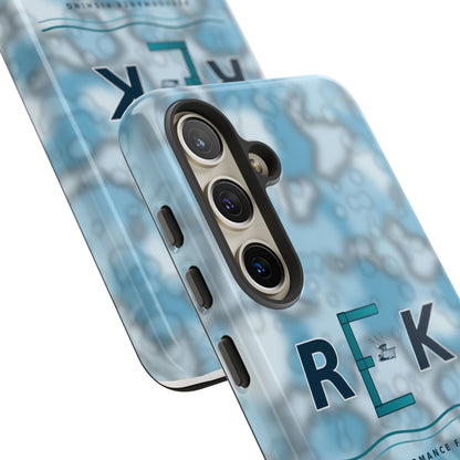 REK Blue Marble Camo Phone Case – Tough Protective iPhone & Samsung Cover