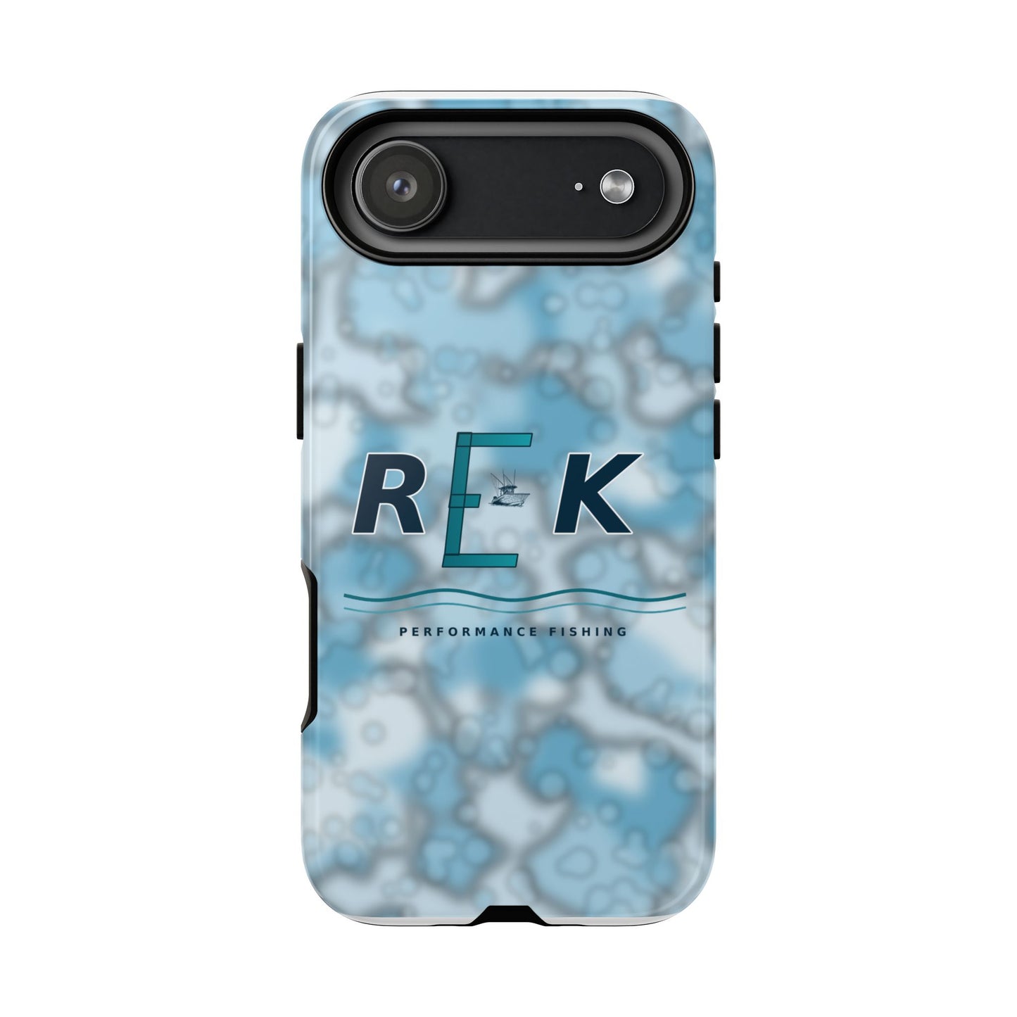 REK Blue Marble Camo Phone Case – Tough Protective iPhone & Samsung Cover