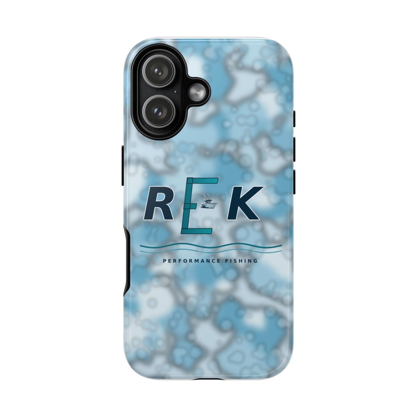 REK Blue Marble Camo Phone Case – Tough Protective iPhone & Samsung Cover