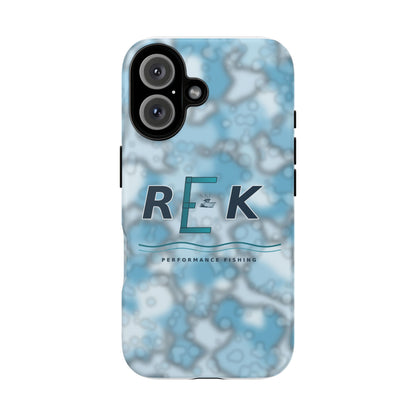 REK Blue Marble Camo Phone Case – Tough Protective iPhone & Samsung Cover