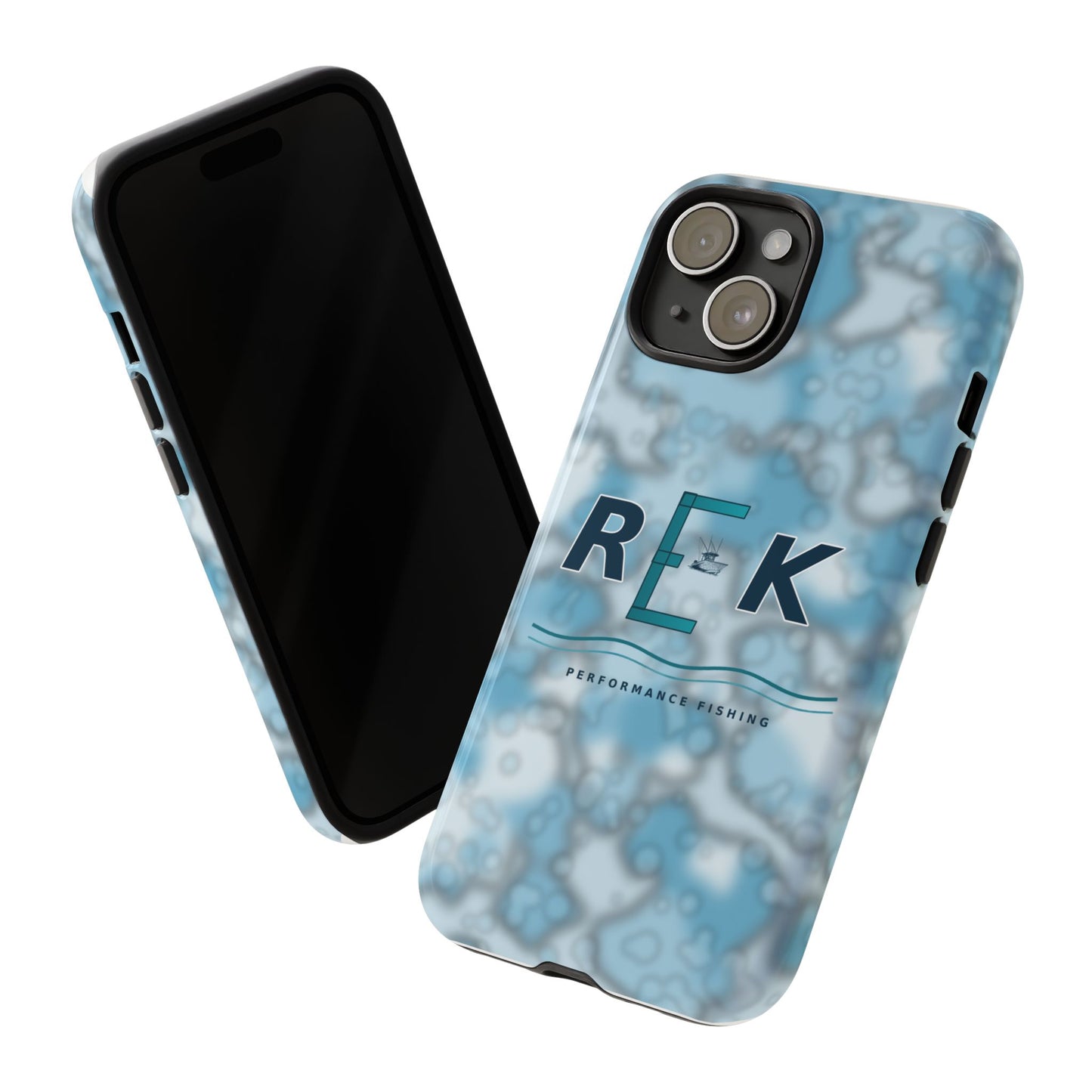 REK Blue Marble Camo Phone Case – Tough Protective iPhone & Samsung Cover
