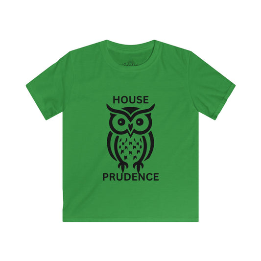 House Prudence Owl Kids Tee | Cute Graphic T-Shirt for Children, Owl Art Tee, House Pride Gift, Back to School Outfit