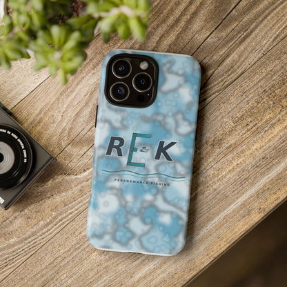 REK Blue Marble Camo Phone Case – Tough Protective iPhone & Samsung Cover