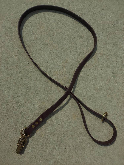 Medium Handlers Leash With Quick Release Brass Snaps 4 Colors