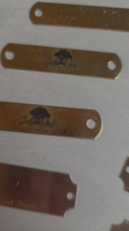 Personalized Engraved Brass ID Tag — 5/8" for Leashes & 3/4" Collars