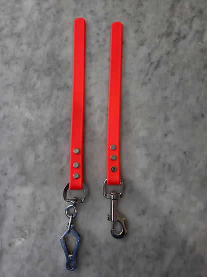Biothane Training Tab — French or Bolt Snap, No Loop